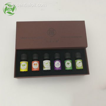 Confezione personalizzata set di oli essenziali naturali puri al 100%